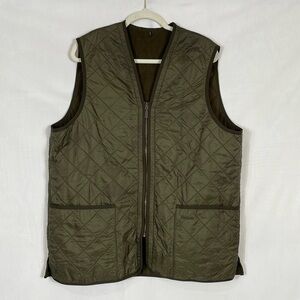 Barbour Khaki Quilted Men's Vest